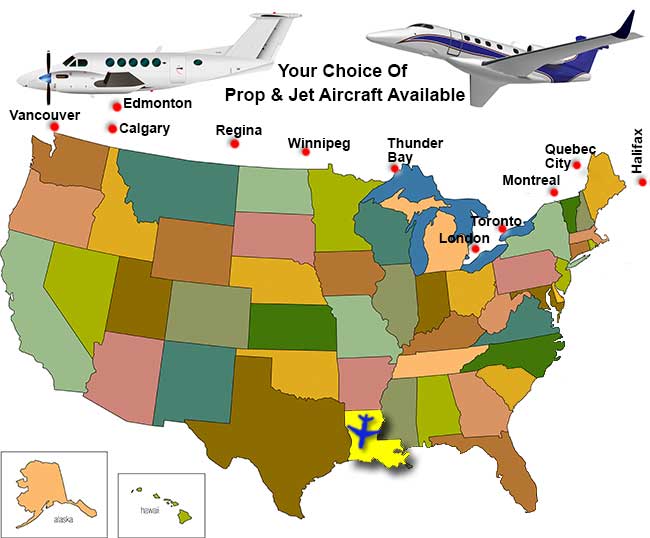Louisiana Charter Flight Directory